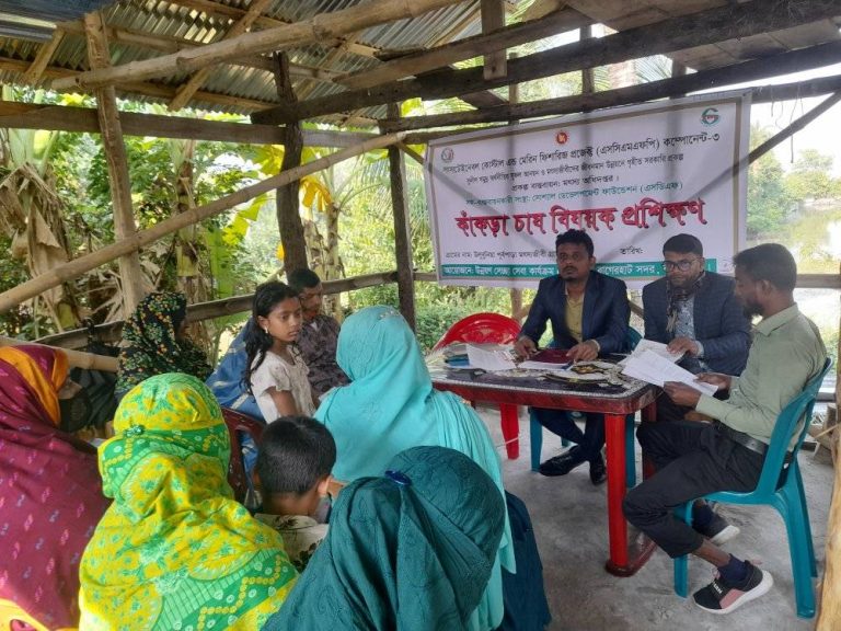 Development Volunteer Program (Usaka): Crab Farming Training Initiated for Fishermen in Bagerhat